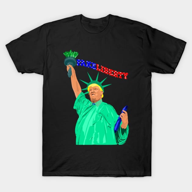 Fake Liberty T-Shirt by SHACHAR